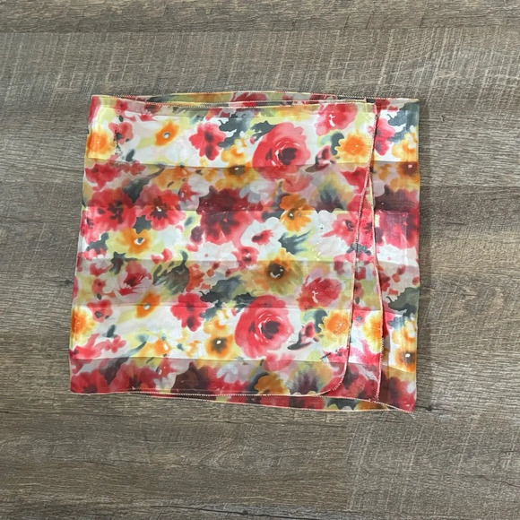 FREE 🆕Floral  Silky Scarf - Picture 5 of 15